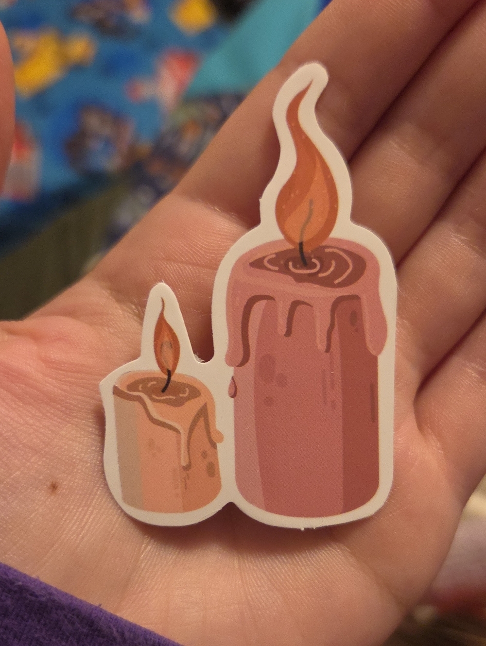 Pink Decorative Candle Sticker - Women Accessories